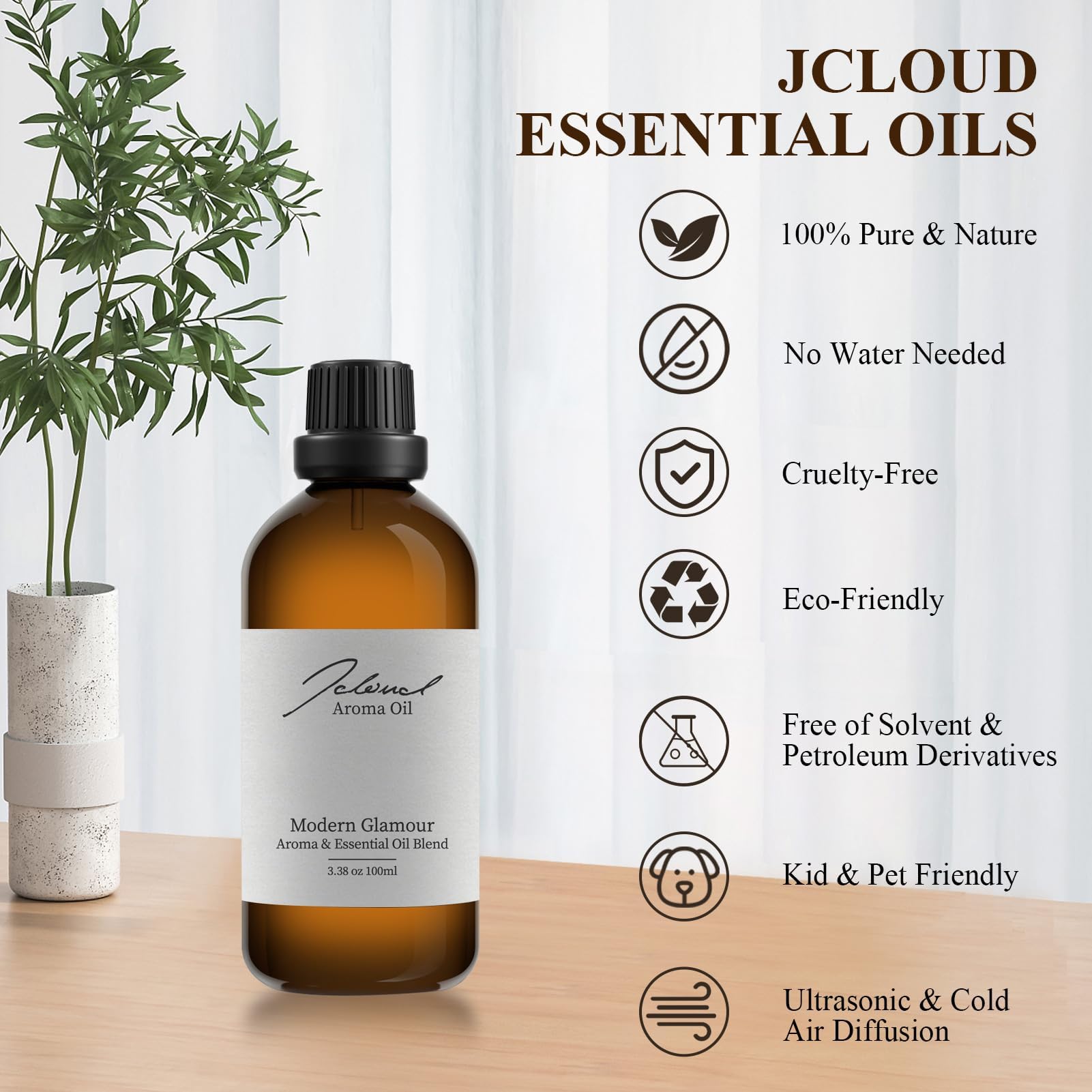 JCLOUD scent with white tea and rose petals adds sophistication to living spaces