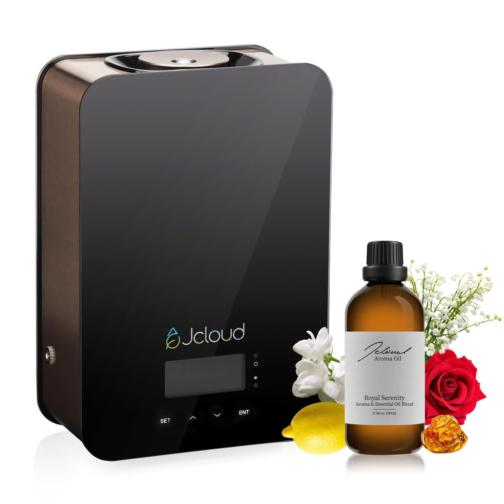 JCLOUD Smart Scent Air Machine front view showing design for large rooms and even scenting