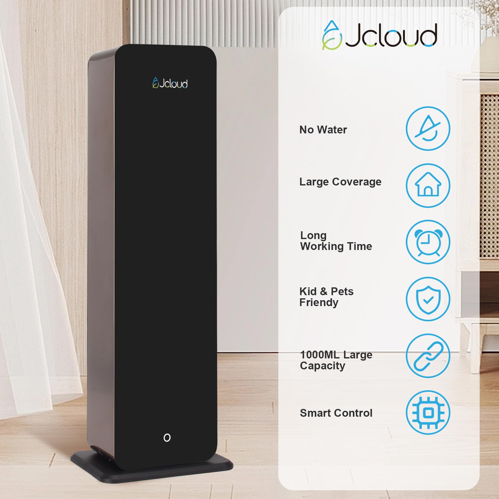 JCLOUD diffuser app control via Bluetooth for precise scent scheduling