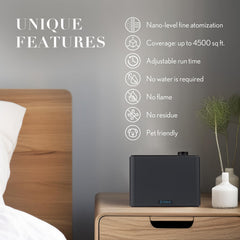 JCLOUD waterless cold-air diffusion preserves essential oils' integrity without dilution.