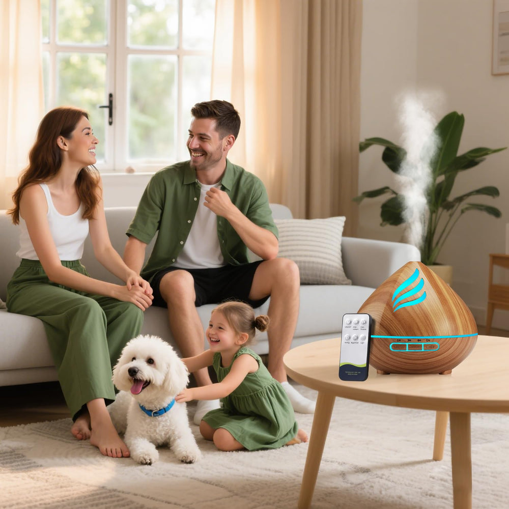 JcrAsZZF baby-safe PP material ensures family-friendly diffusion.