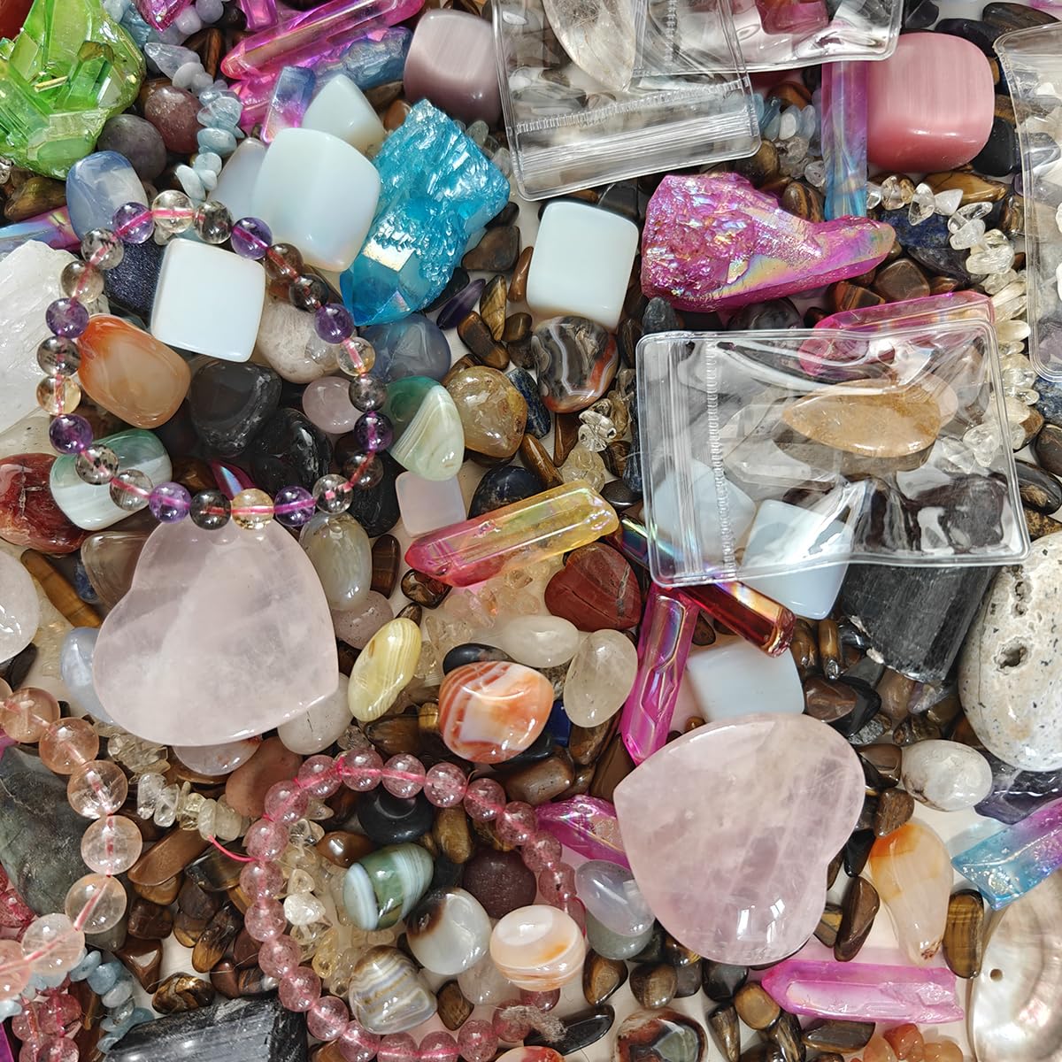JDFlying Crystal Confetti Tumble Stones suitable for DIY jewelry and gifts.
