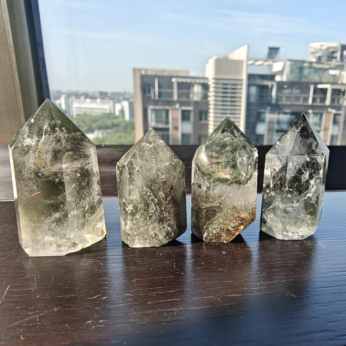 jdflying Ghost Quartz Home Decor Display elevates space with natural beauty and tranquil energy