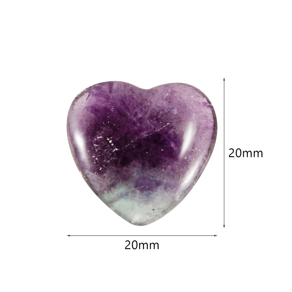 JDRGJTH fluorite heart for jewelry craft adds color and positive vibes to creations