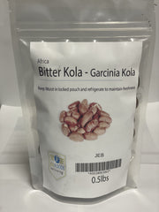 JEB FOODS African Bitter Kola nuts in an 8oz pack, nutrient-rich snack with antioxidants.
