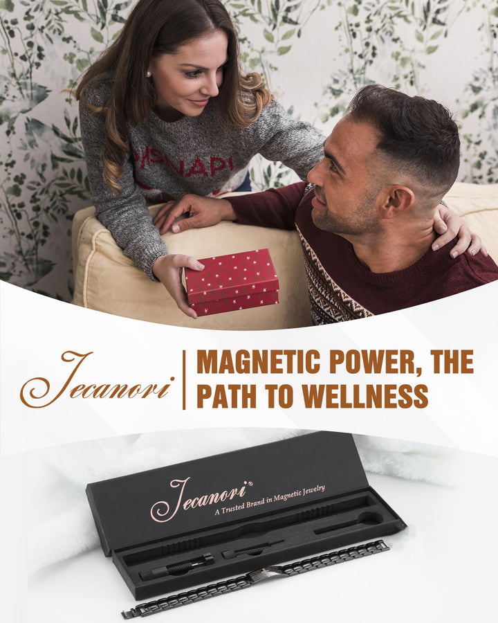 Jecanori 2X Copper Magnetic Bracelet gift packaging ready for gifting