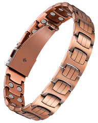 Jecanori 2X-strength copper bracelet close-up showing durable build and magnetic field