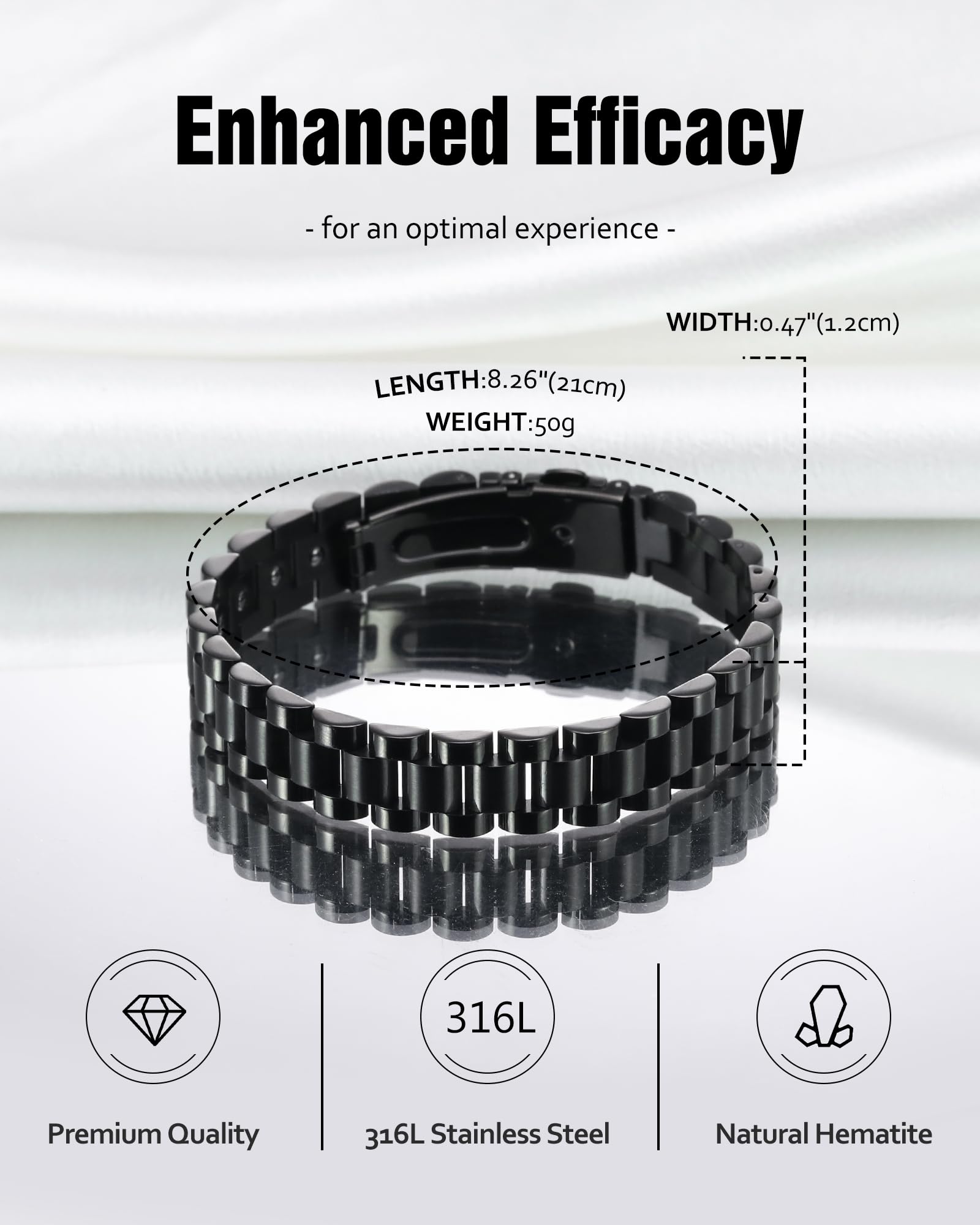 Jecanori adjustable-link bracelet offers quick on-wrist customization.