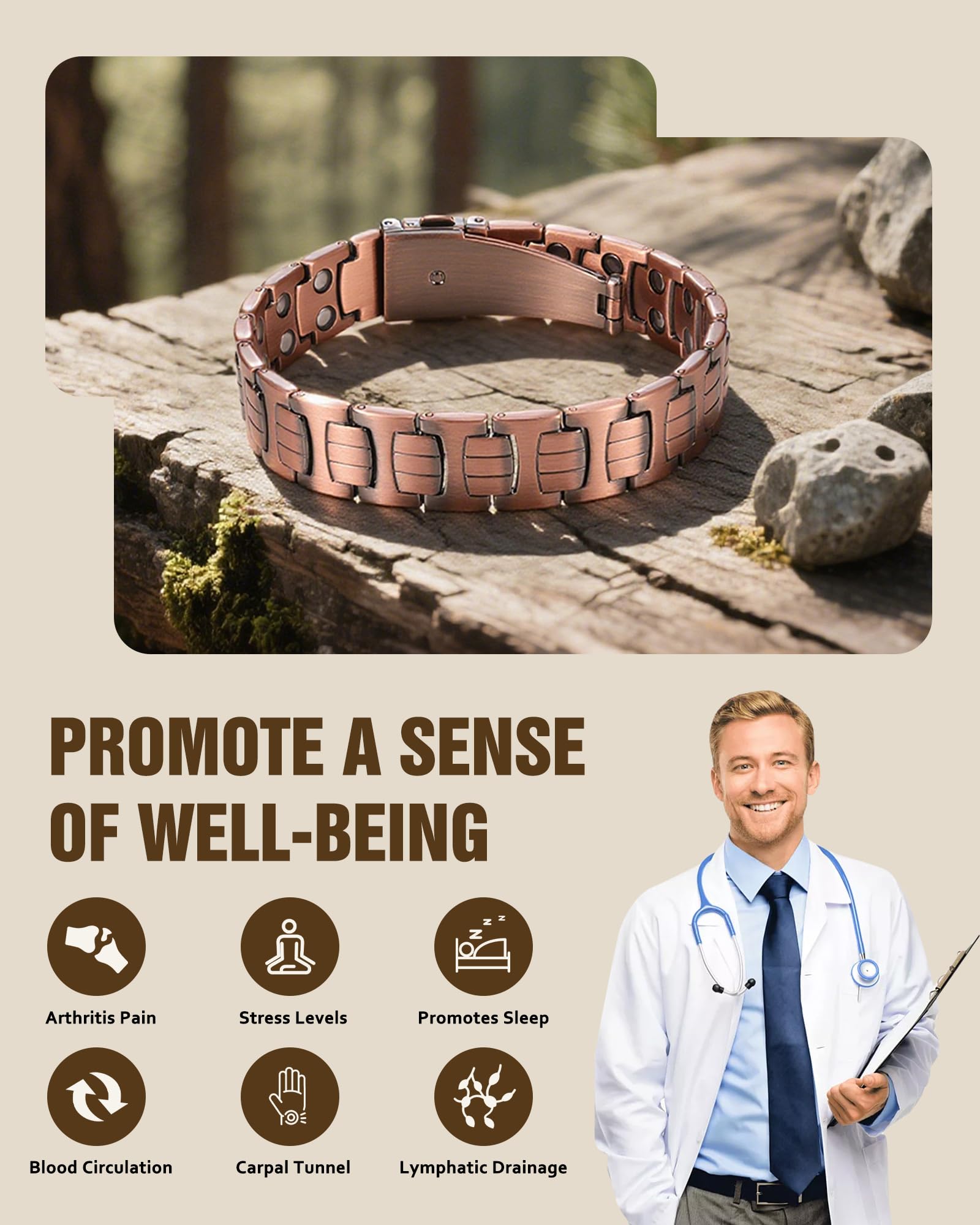 Jecanori adjustable link strap demonstrates customizable fit for comfortable wear