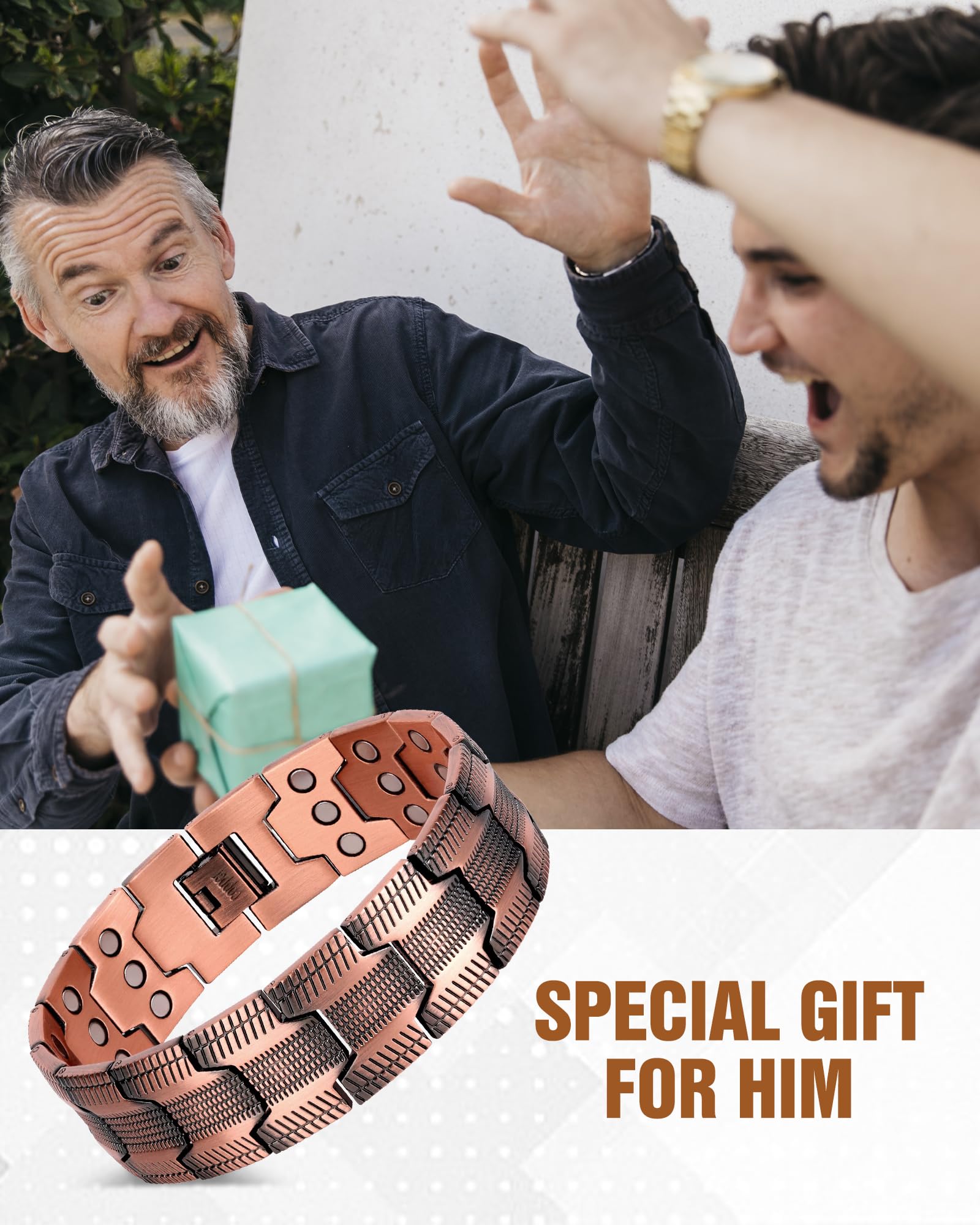 Jecanori 8.54 inch bracelet fits a range of wrists.