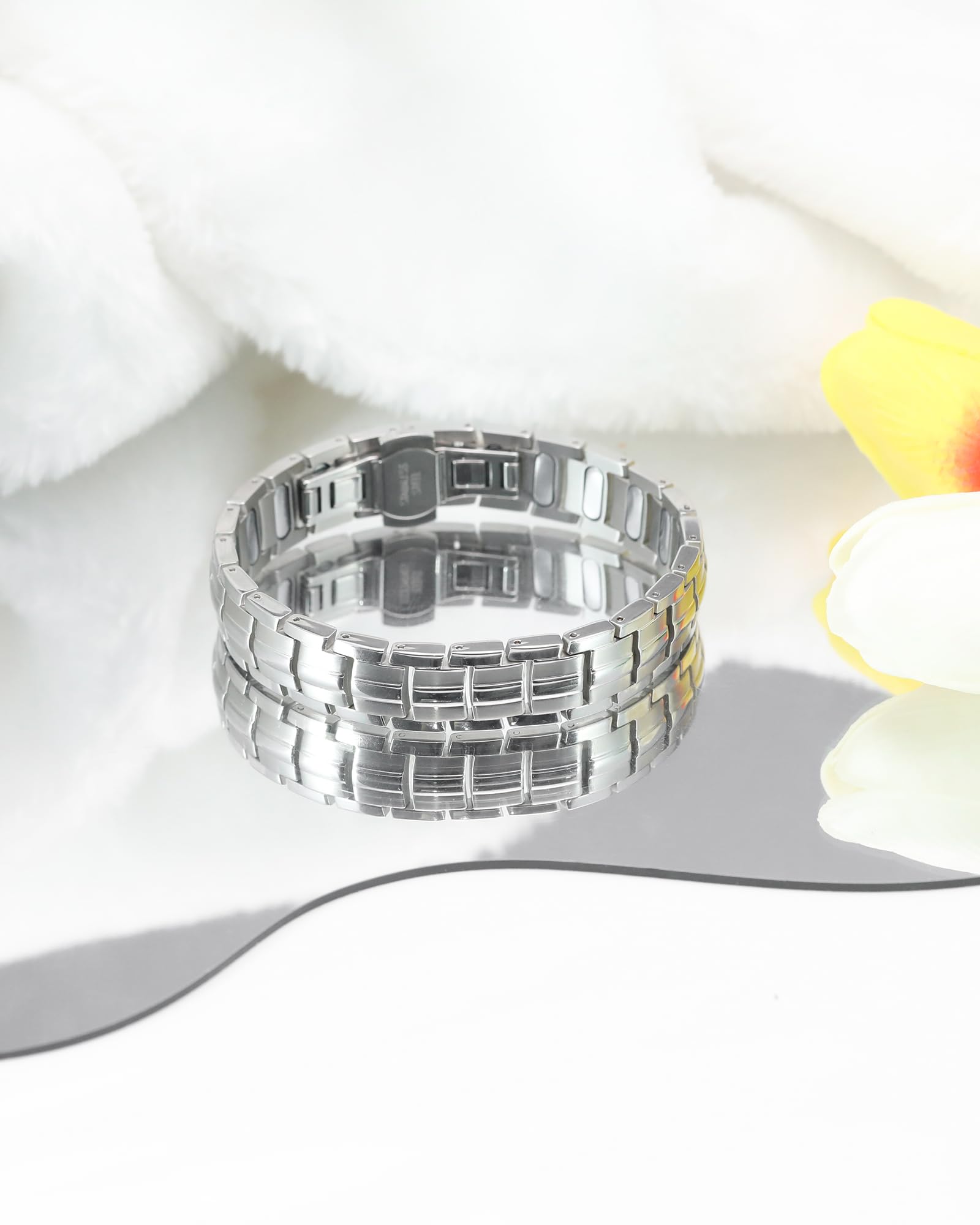 Jecanori bracelet worn on wrist, sleek and versatile accessory