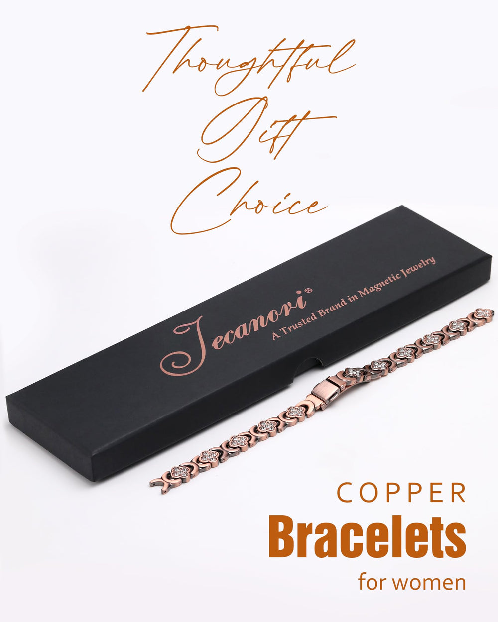 Jecanori close-up highlights copper shine and clasp detail