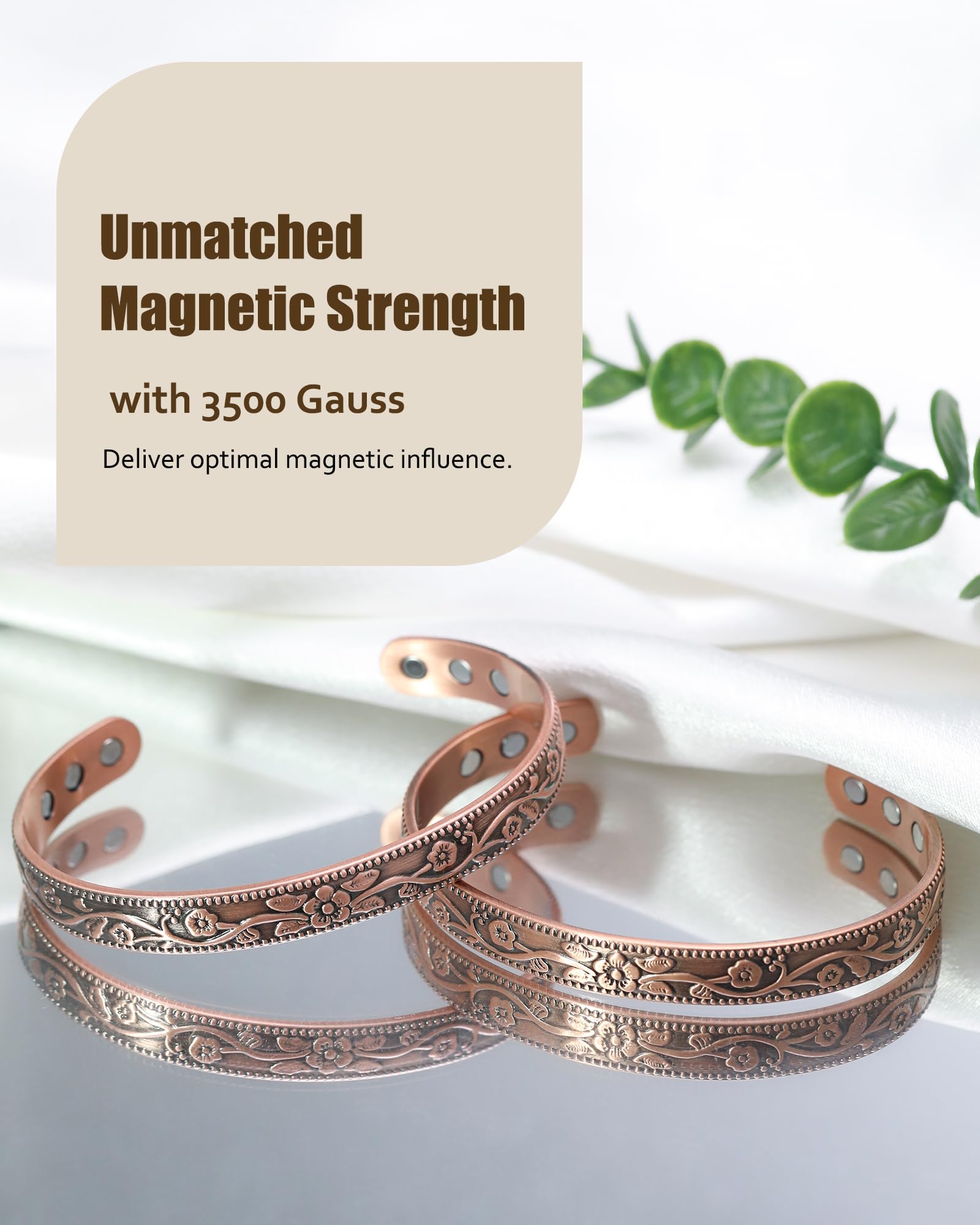 Jecanori copper bracelet in elegant gift box, ready for gifting.