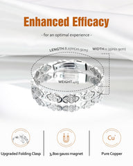 Jecanori copper bracelet with magnetic closure for easy wear and secure fit
