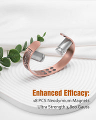 Antique finish copper bracelet by Jecanori showcasing timeless craftsmanship.