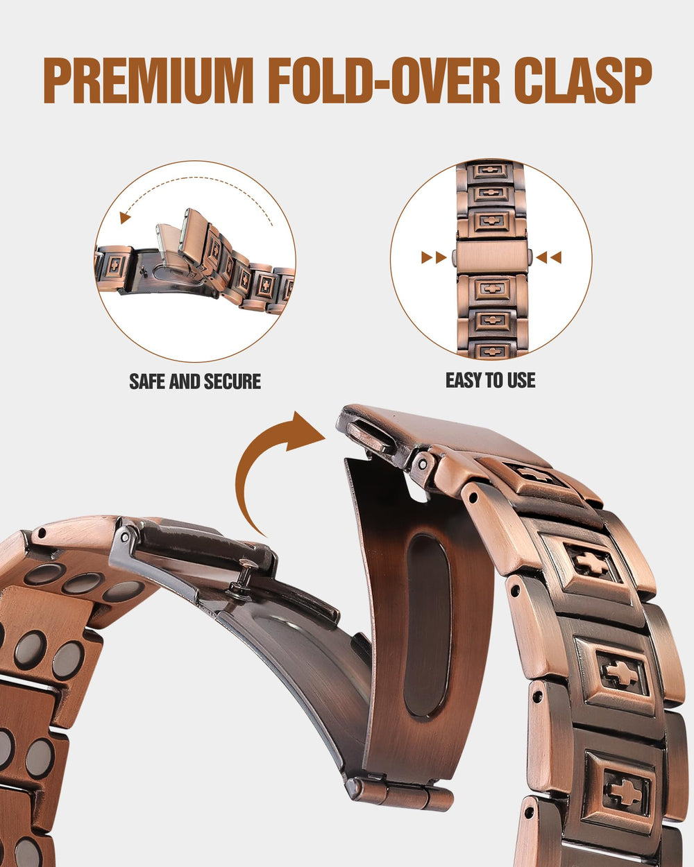 Jecanori copper bracelet packaging presented as a thoughtful gift option.