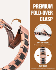 Jecanori copper magnetic bracelet on wrist suitable for daily wear