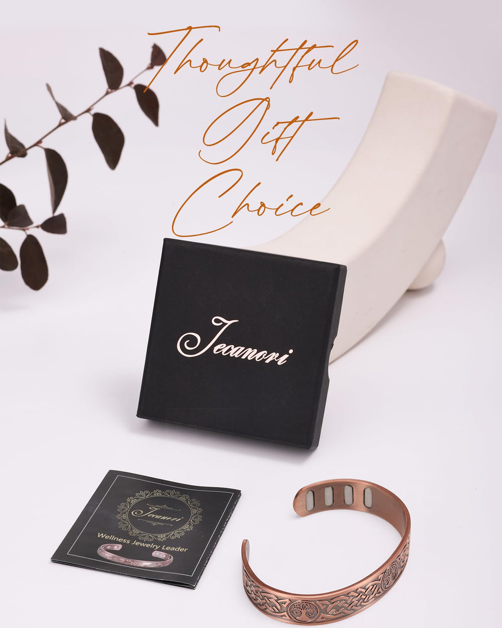 Jecanori close-up magnets on bracelet showing strong magnetic features