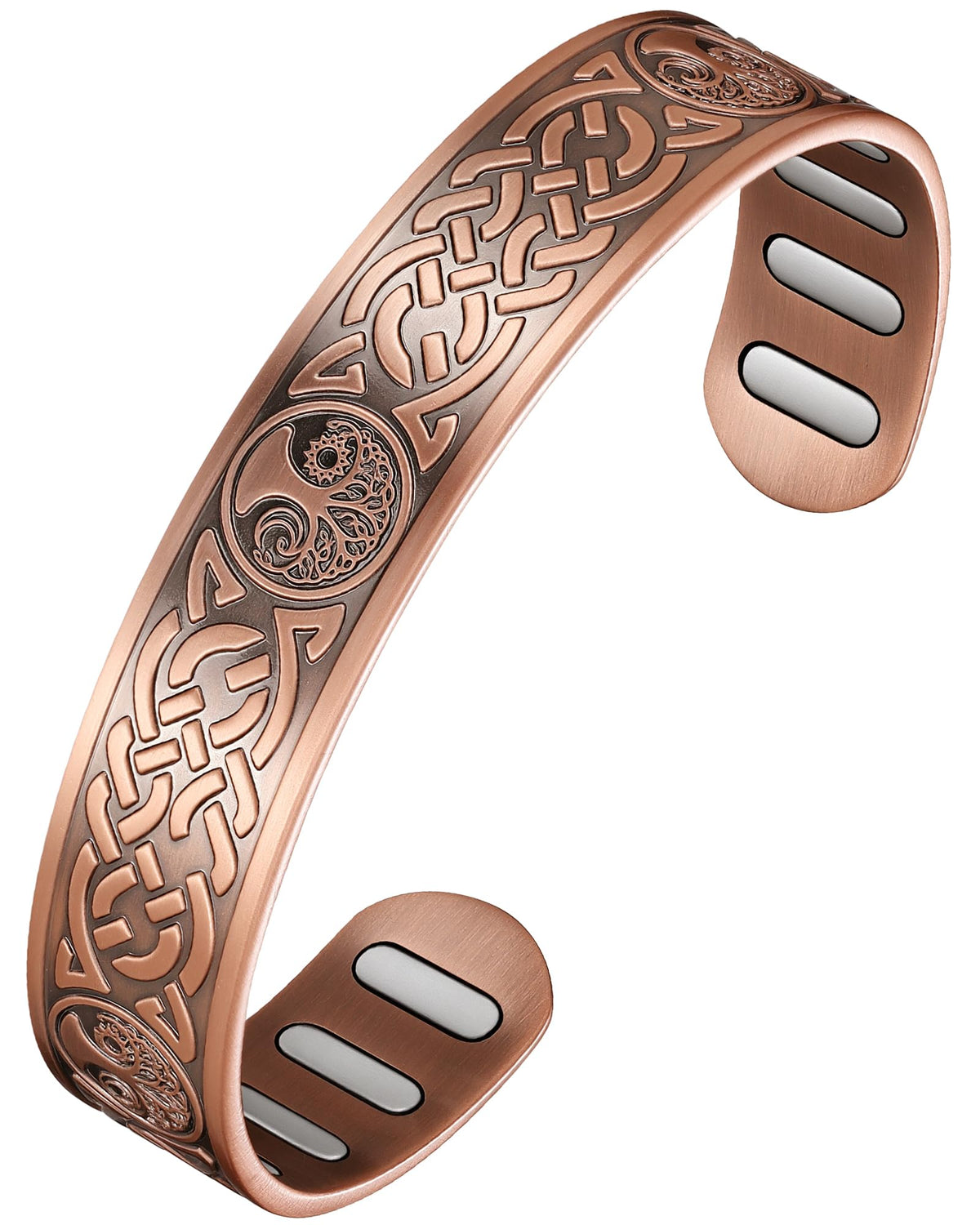 Jecanori copper magnetic bracelet with oval design for daily wear comfort