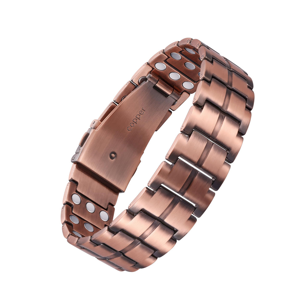 Jecanori copper magnetic bracelet overview showing versatile styling for casual to formal wear