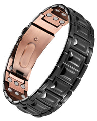 Jecanori copper magnetic bracelet showing strong magnets for daily wear.