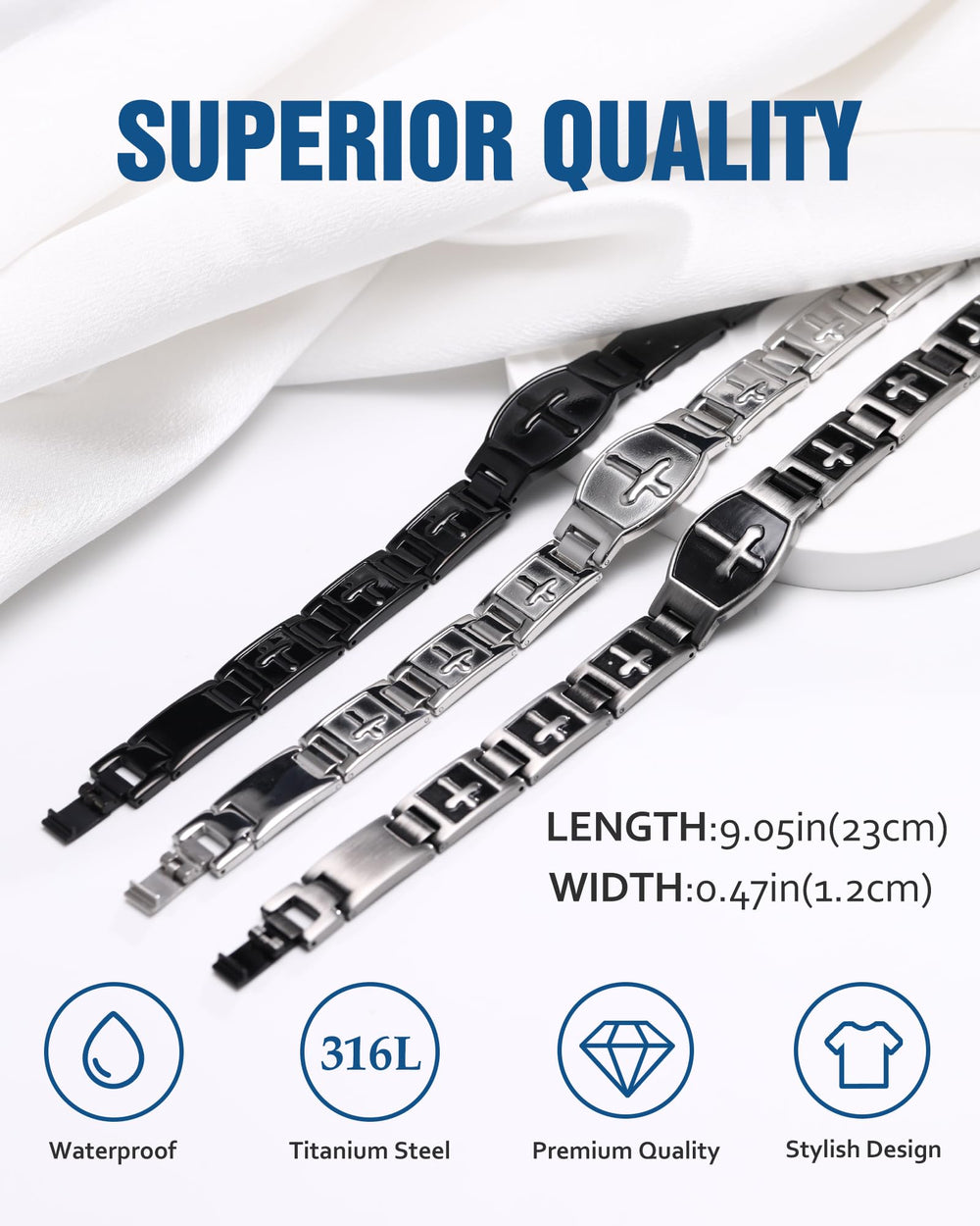 Jecanori corrosion-resistant bracelet designed for daily wear and long life