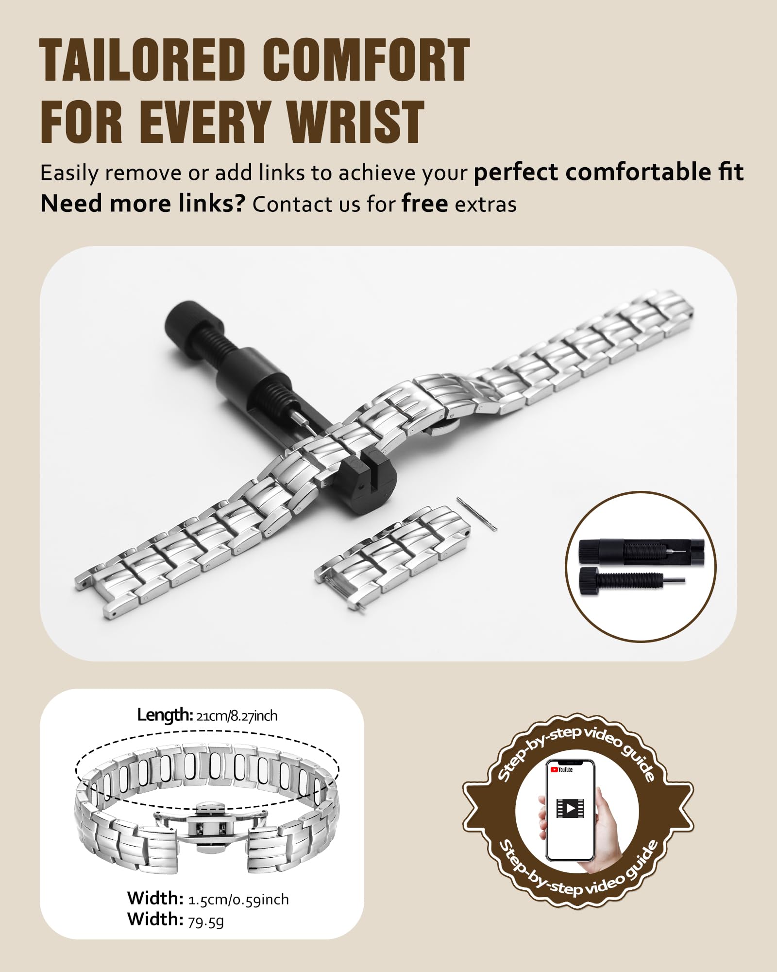 Jecanori daily-wear style bracelet for modern men