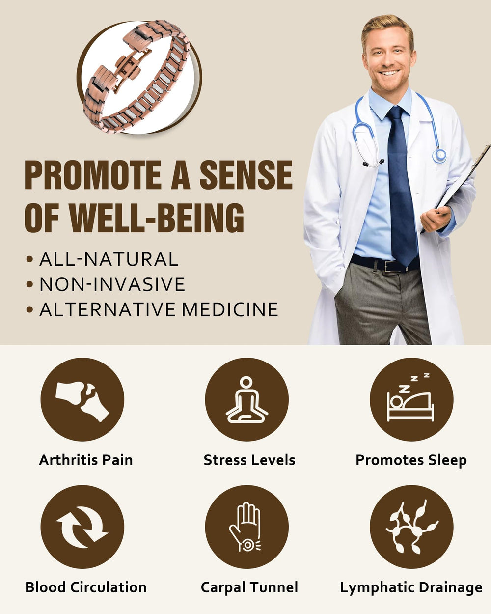 Jecanori eagle centerpiece bracelet adds rugged elegance to outfits.
