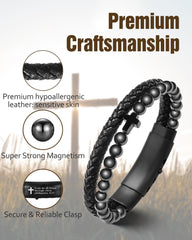 Jecanori easy-adjust clasp ensures secure fit for comfortable all-day wear.
