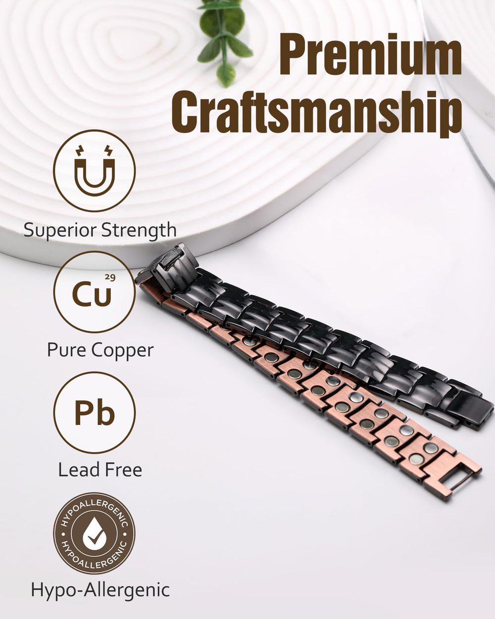 Jecanori magnetic bracelet worn with casual outfits for everyday style