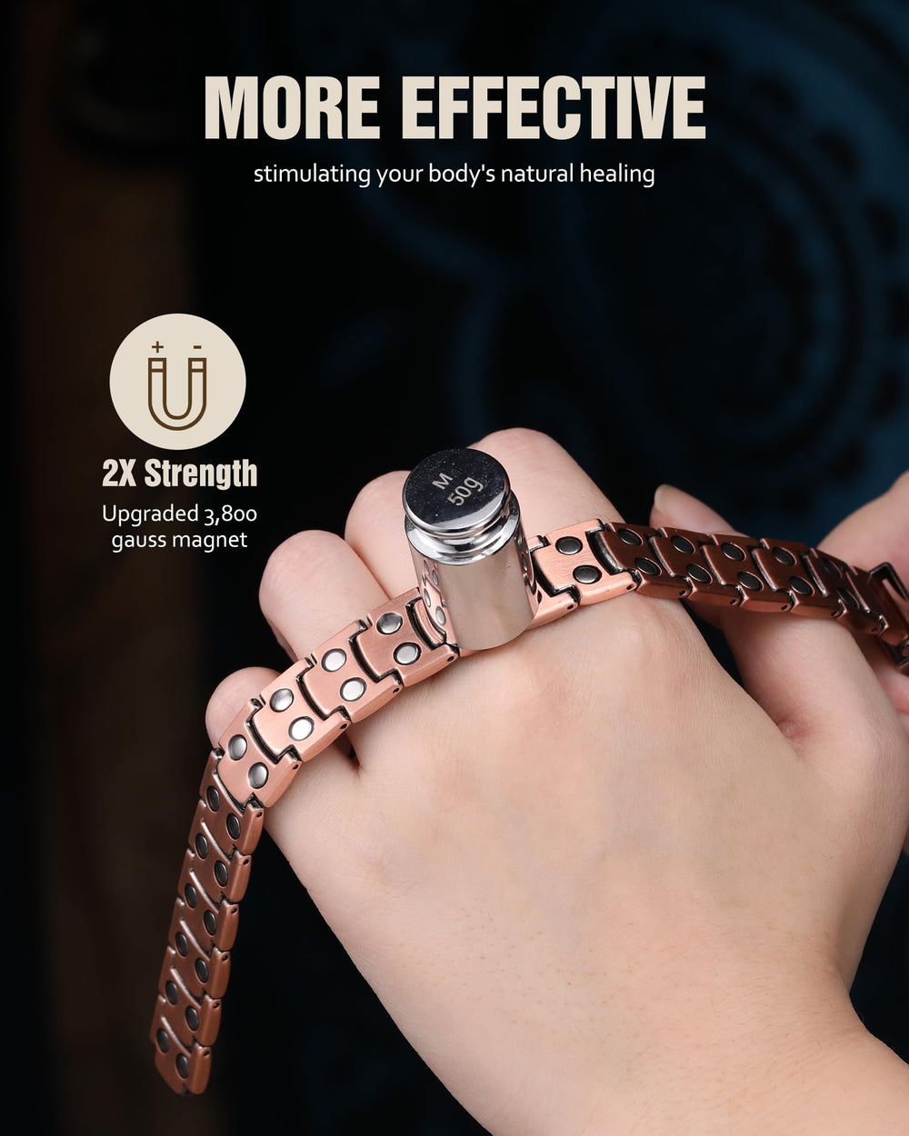 Jecanori fold-over clasp emphasizes secure closure during activity