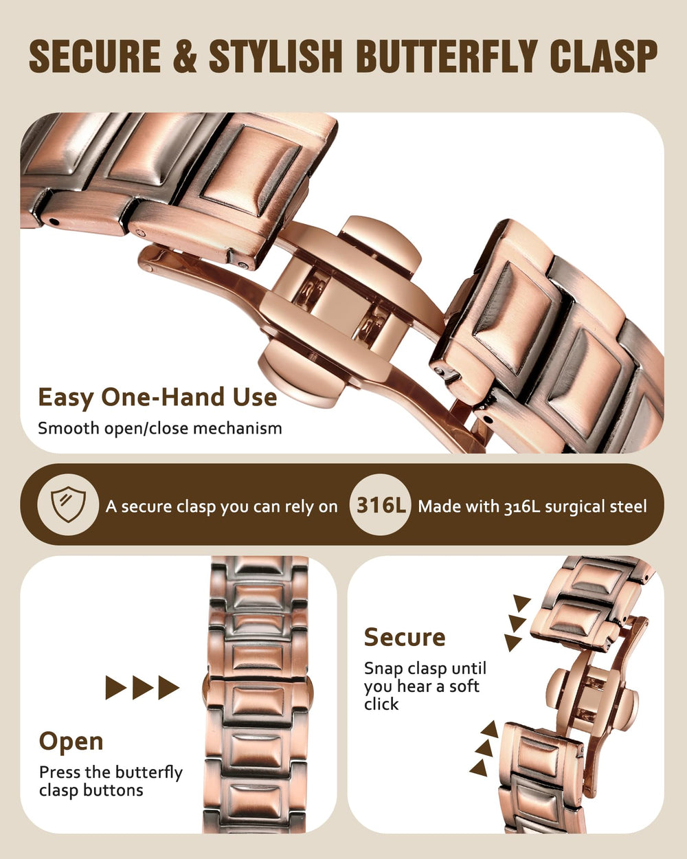 Jecanori natural patina develops over time, signaling genuine copper.