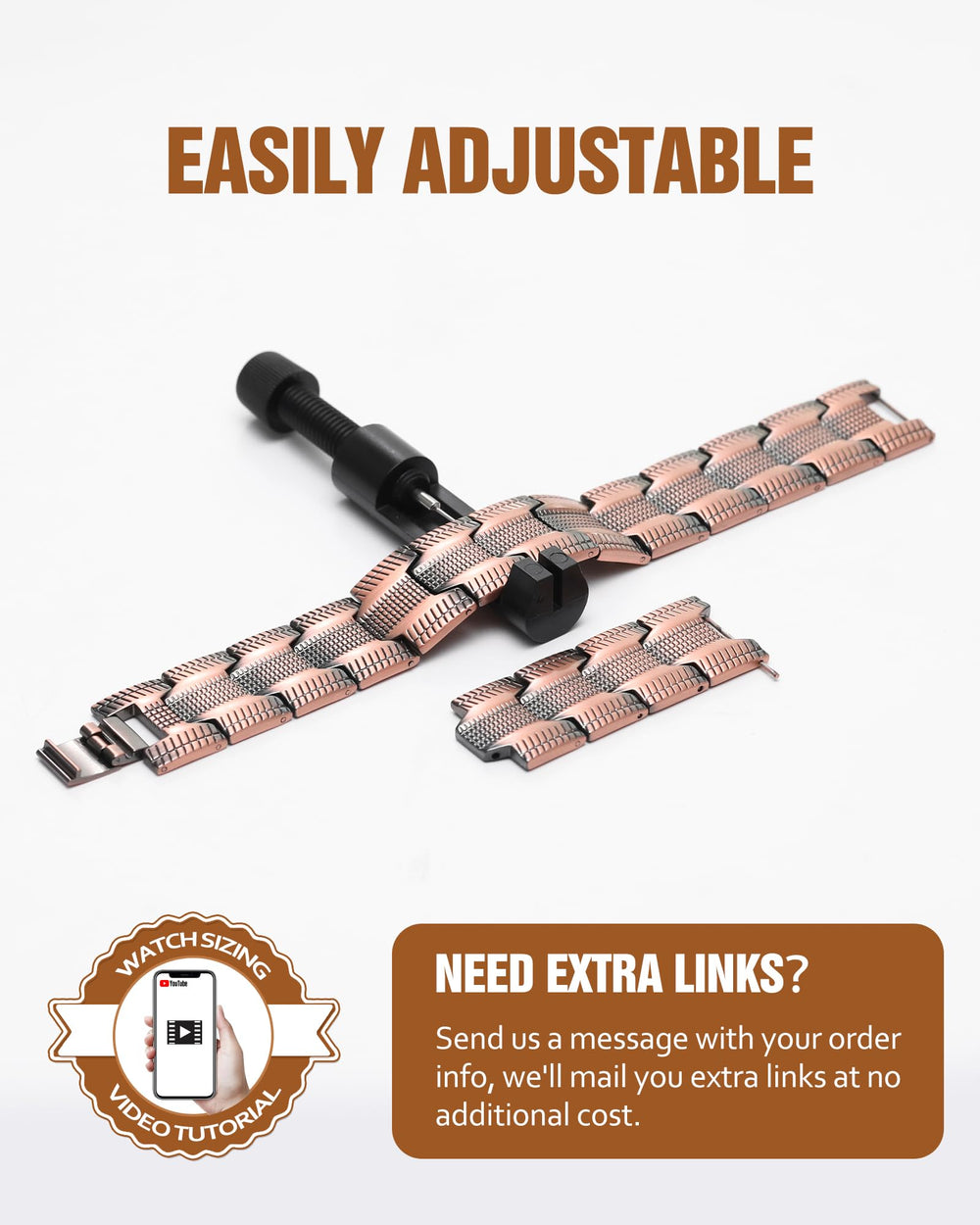 Jecanori gift-ready men's bracelet ideal for gifting