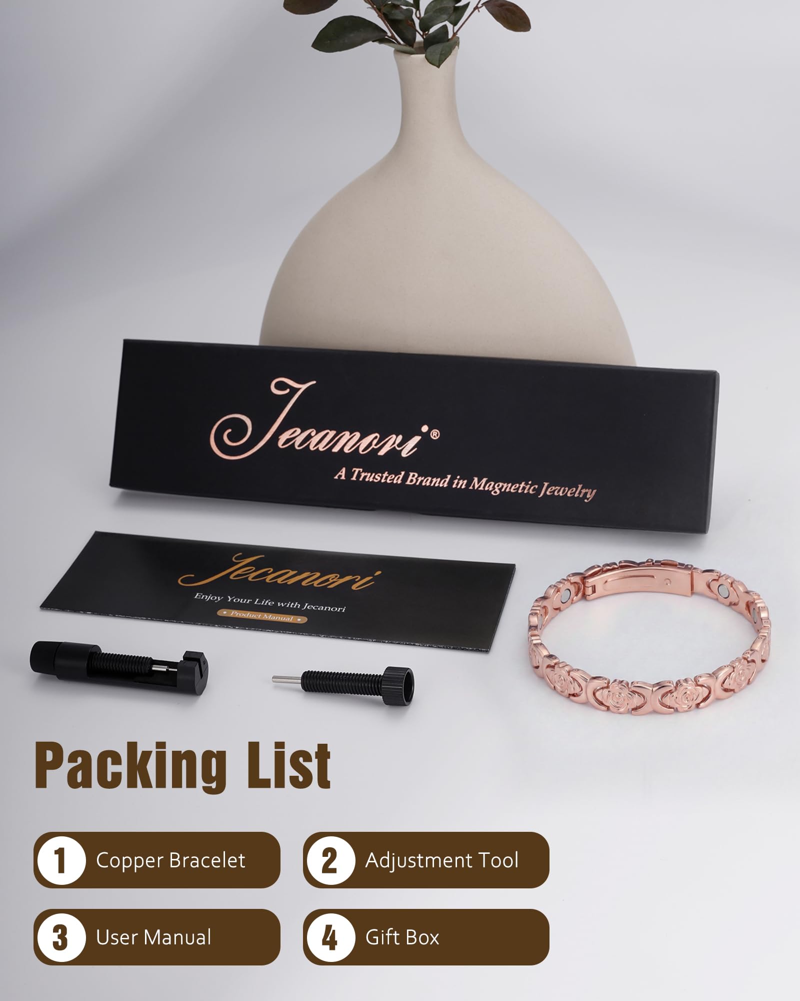 Jecanori gift-ready packaging enhances the unboxing and gifting experience.