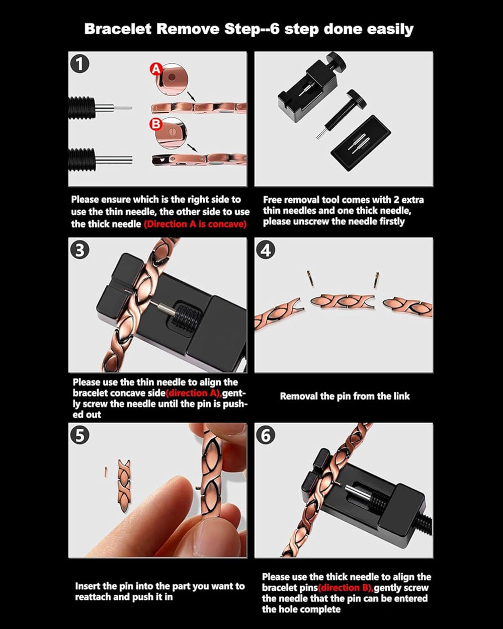 Jecanori hypoallergenic copper bracelet suitable for sensitive skin.