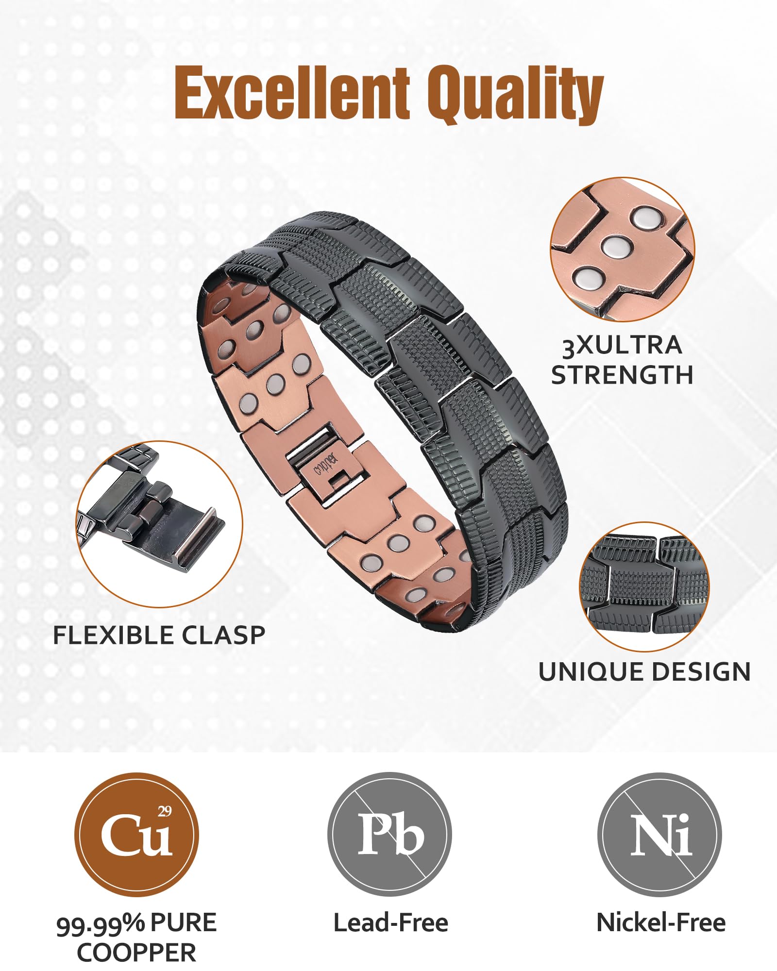 Jecanori magnetic bracelet gift ready box emphasizes elegant presentation for gifting occasions.