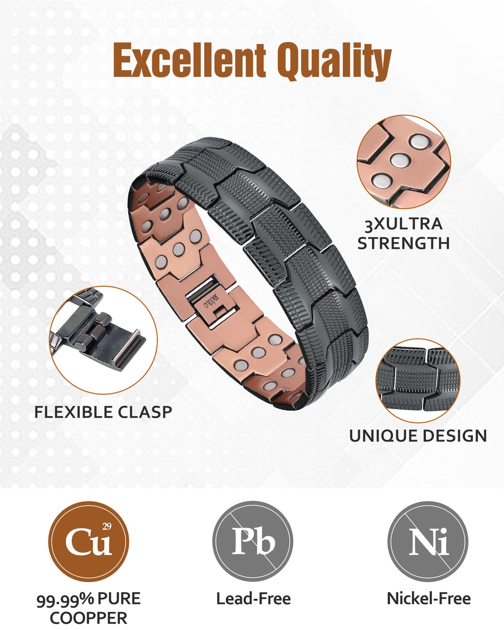 Jecanori magnetic bracelet gift ready box emphasizes elegant presentation for gifting occasions.
