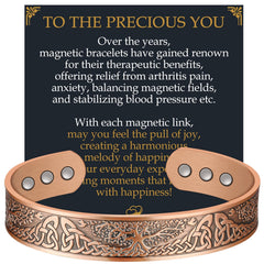 Jecanori magnetic copper bracelet with Tree of Life design, stylish and durable.