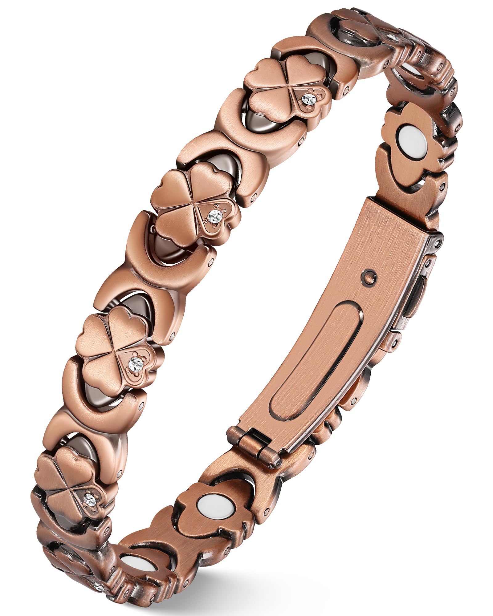 Jecanori magnetic copper bracelet for women, stylish daily wear with subtle, comfortable support.