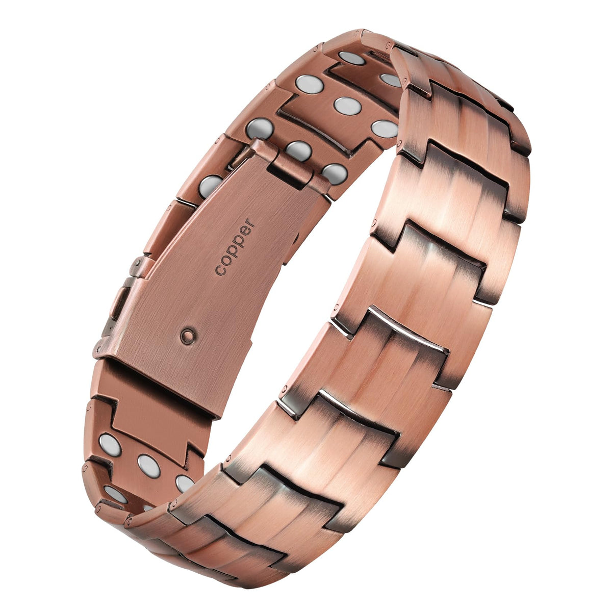 Jecanori pure copper bracelet for men with sleek design for daily wear.