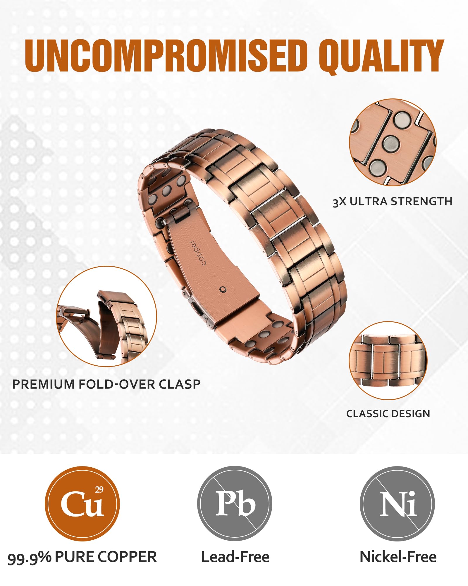 Jecanori pure copper texture showcases premium craft and natural patina.