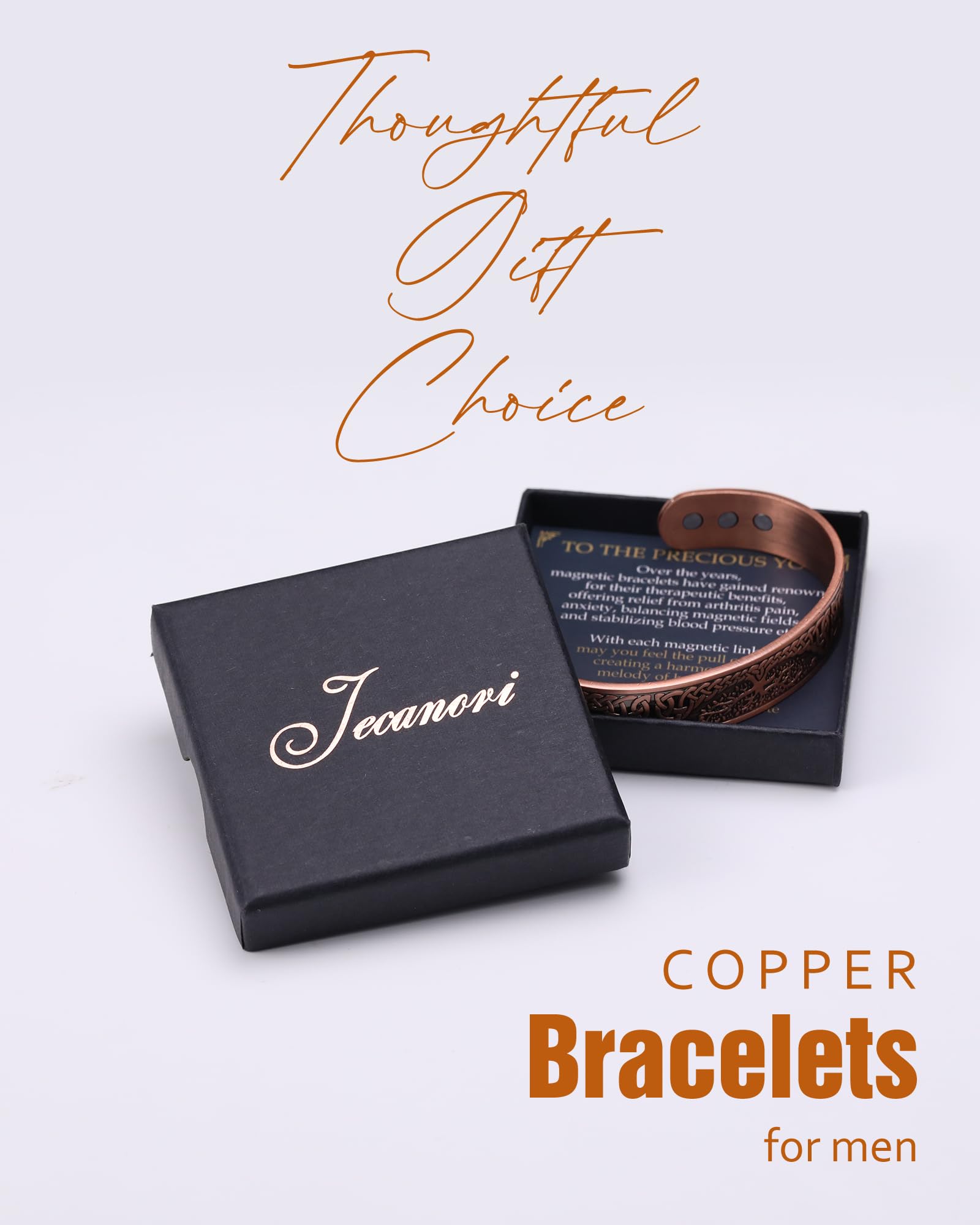 Jecanori solid copper construction emphasizes durability.