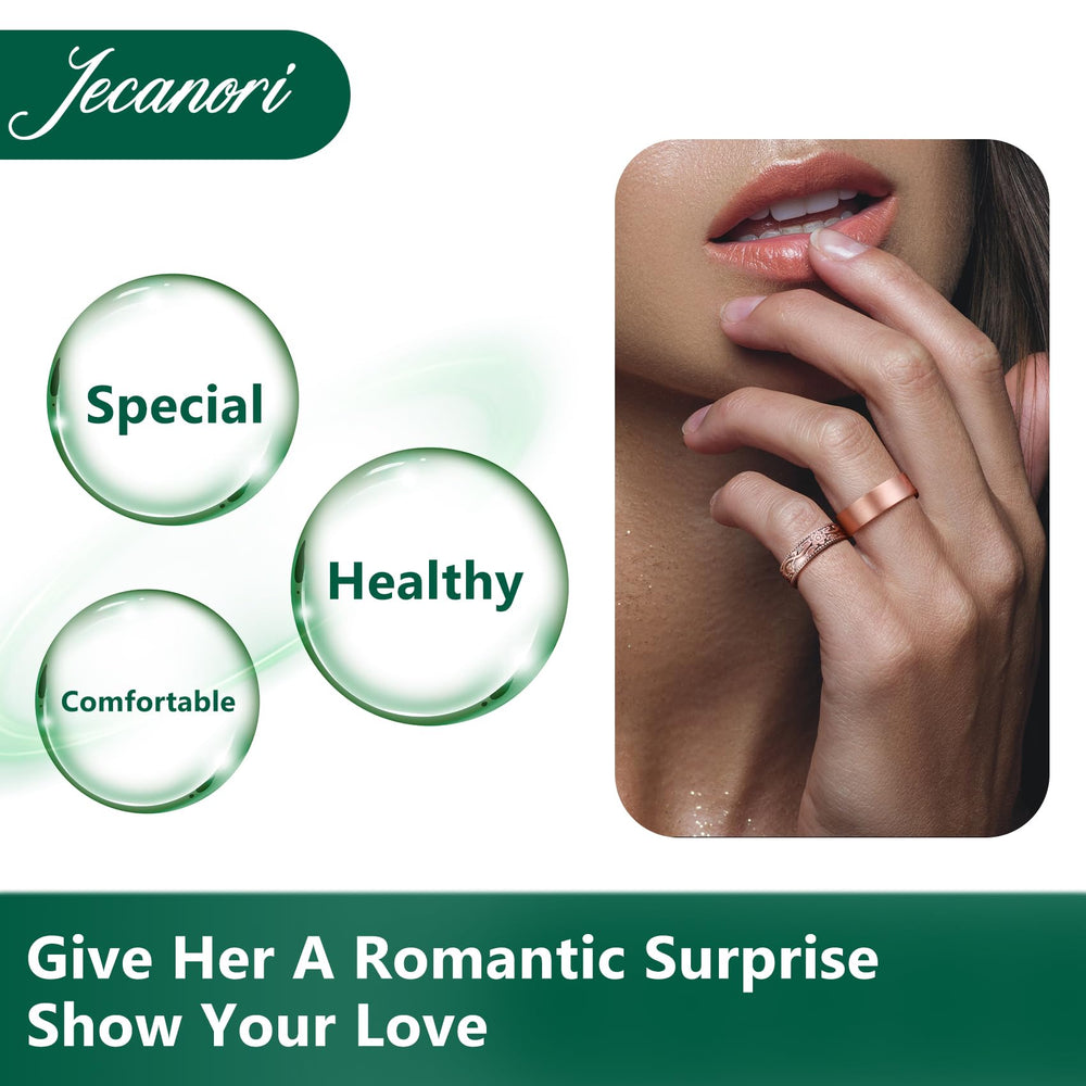 Vintage flower finish on Jecanori ring with lacquer coating to resist oxidation.