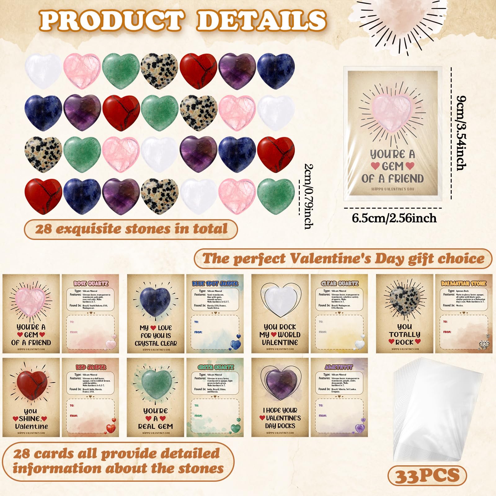 JellyArch rose quartz heart gemstone for romantic keepsake ideas