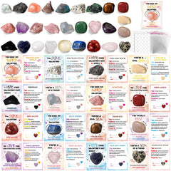 JellyArch Valentine crystals and heart gems displayed for gift exchange