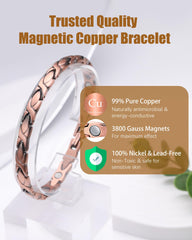 Jeracol bracelet magnets visible, suggesting everyday support