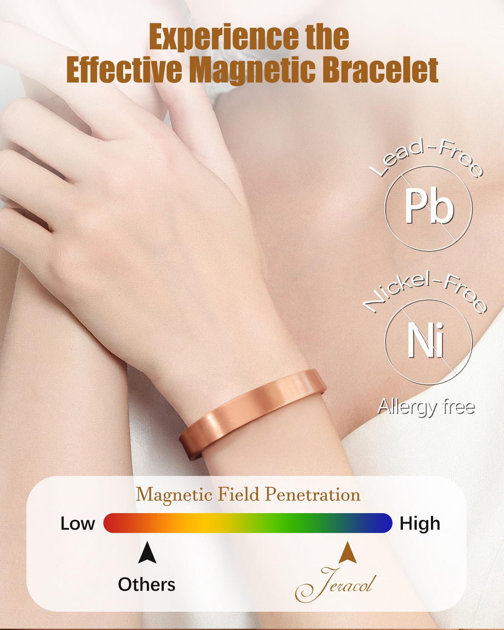 Jeracol copper bracelet patina close-up, highlighting authentic aging and character.