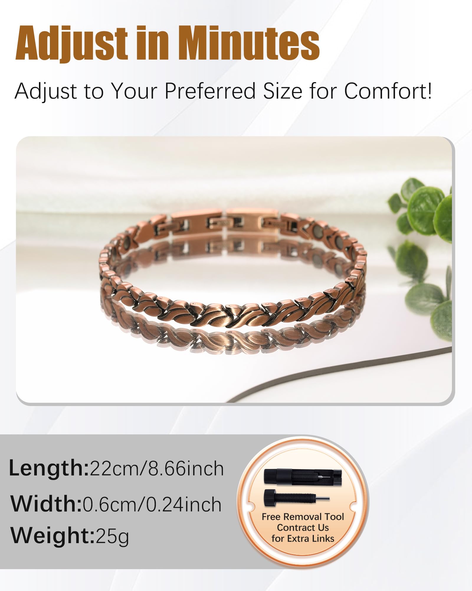 Jeracol bracelet worn daily in office and home settings