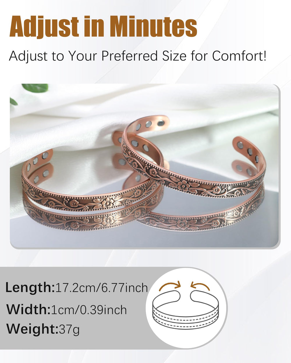 Jeracol copper tone showing natural patina over time