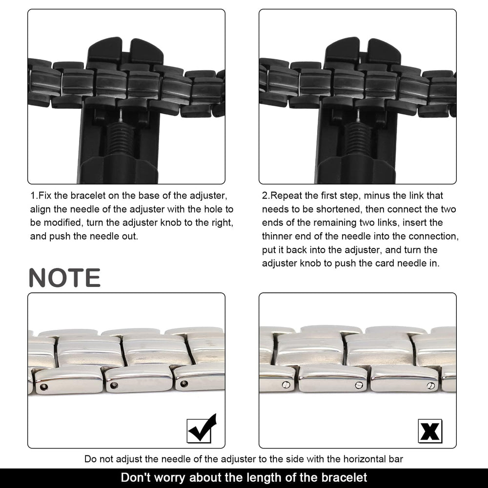 Jeroot length adjustment tool in use, achieving a perfect fit.